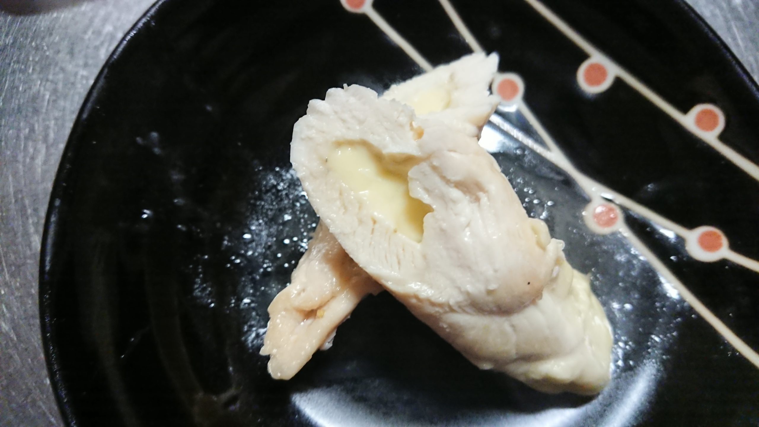 鶏ささみのチーズ包み焼き Kazuのpastime